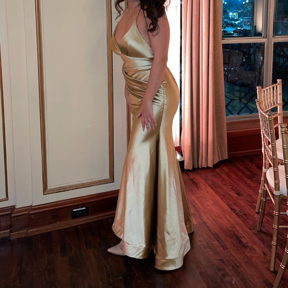 Custom Gold Gown